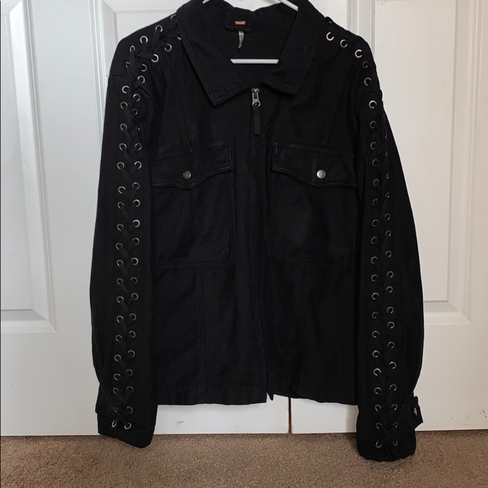 Free People funky jacket!! Like new!